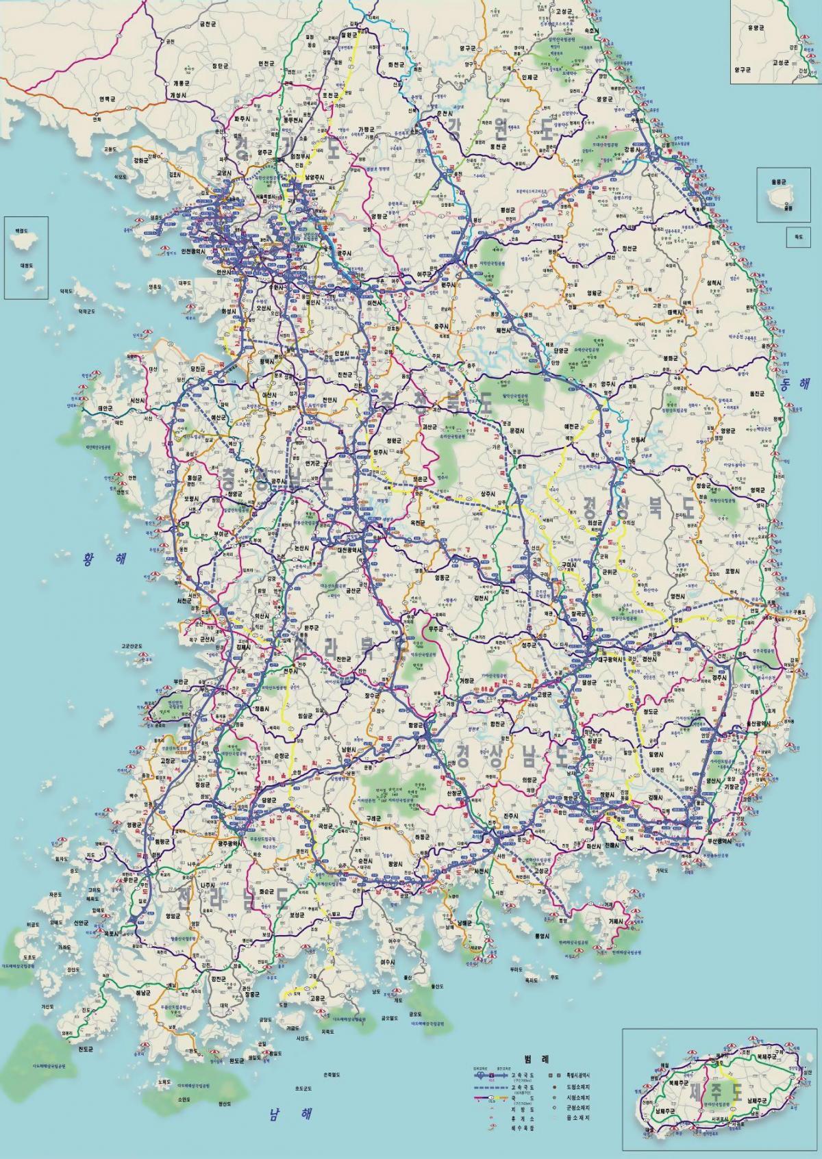 Mapa drogowa Korei Południowej (ROK)